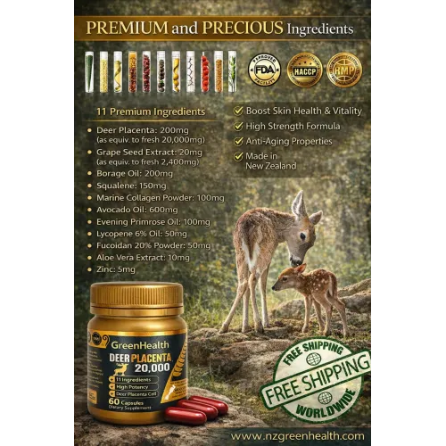 Premium Deer Placenta Supplement New Zealand