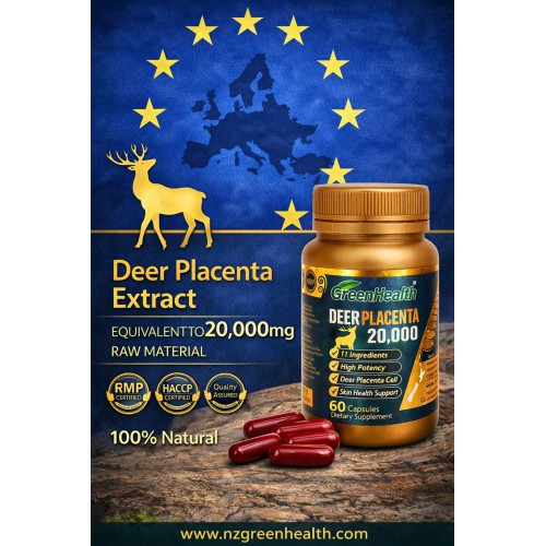 Deer Placenta 20000mg 60 Capsules | New Zealand Supplement