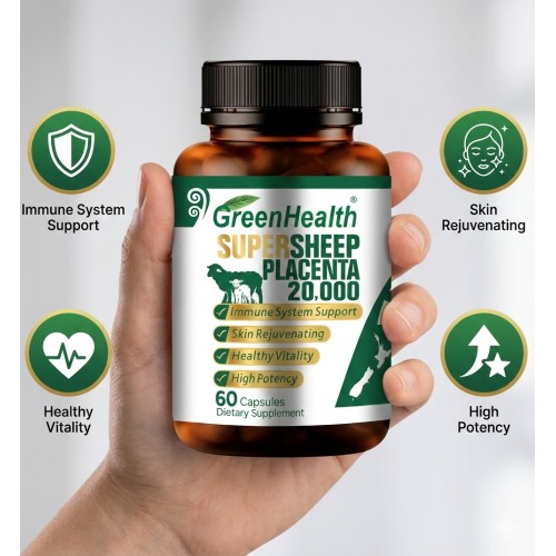 Super Sheep Placenta 20000mg 60 Caps