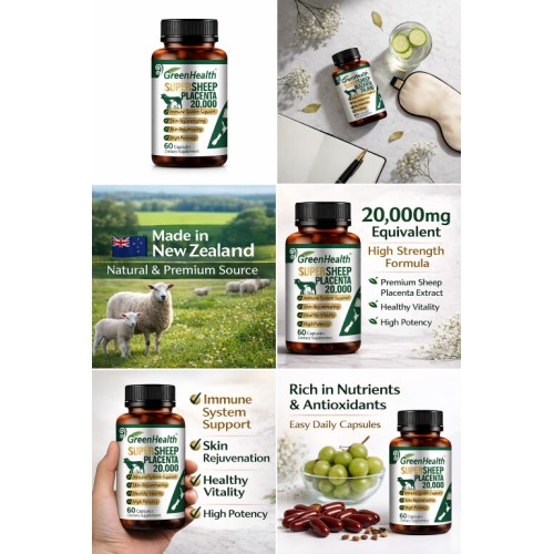 Super Sheep Placenta 20000mg 60 Caps
