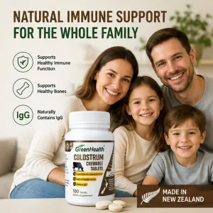 Natural Immune Support Colostrum Tablets for the Whole Family