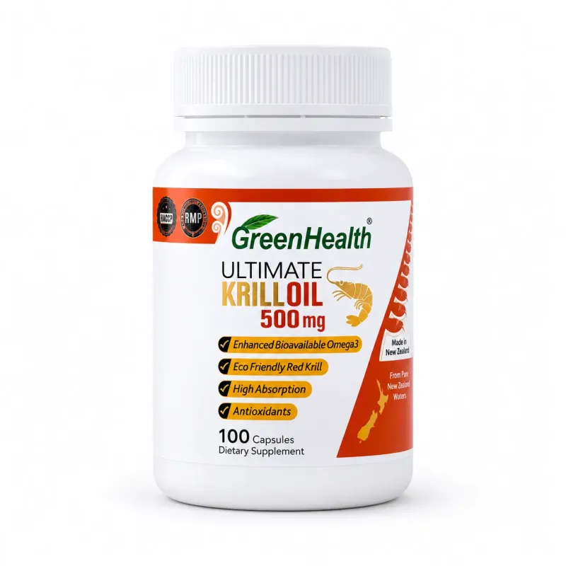 Krill Oil 500mg Capsules Omega 3 Supplement
