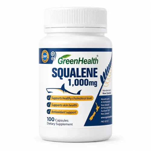GreenHealth Squalene 1000mg Capsules New Zealand Marine Supplement
