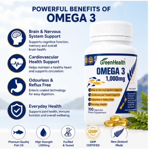 Omega 3 1000mg x 100 Capsules