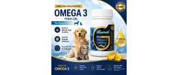 Pet Omega 3 1500mg Capsules | Fish Oil for Dogs & Cats