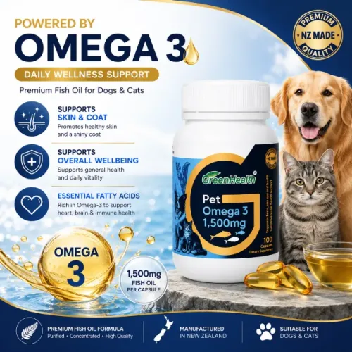 Pet Omega 3 1500mg Capsules | Fish Oil for Dogs & Cats