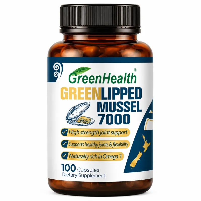 Green Lipped Mussel 7000mg 100 Capsules