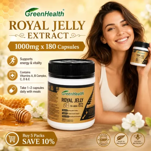 Royal Jelly Extract 1000mg x 180 Capsules