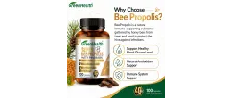 Bee Propolis 2600mg Capsules | Natural Propolis Supplement