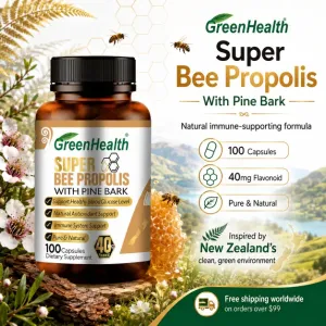 Bee Propolis 2600mg Capsules | Natural Propolis Supplement