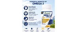 GreenHealth Omega 3 1,500mg Natural Fish Oil with EPA and DHA