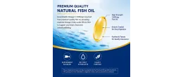 Premium Quality GreenHealth Omega 3 1,500mg Natural Fish Oil