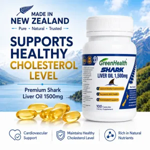 Shark Liver Oil Capsules for Daily Wellness Support