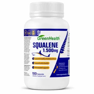 GreenHealth Squalene 1,500mg – 100 Capsules