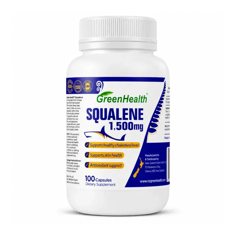 GreenHealth Squalene 1,500mg – 100 Capsules