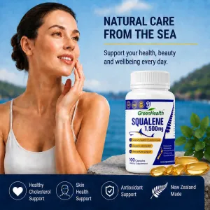 Natural Care from the Sea – GreenHealth Squalene 1,500mg