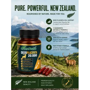Pure & Powerful New Zealand Deer Placenta