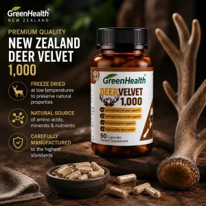 New Zealand Deer Velvet 1000mg Capsules