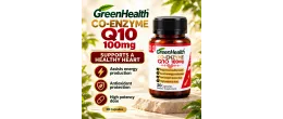 GreenHealth Co-Enzyme Q10 100mg – Healthy Heart Support, 30 Capsules