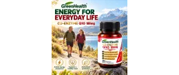 GreenHealth Co-Enzyme Q10 100mg – Energy Production and Antioxidant Support